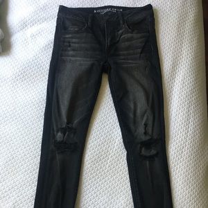 Black American eagle jeans